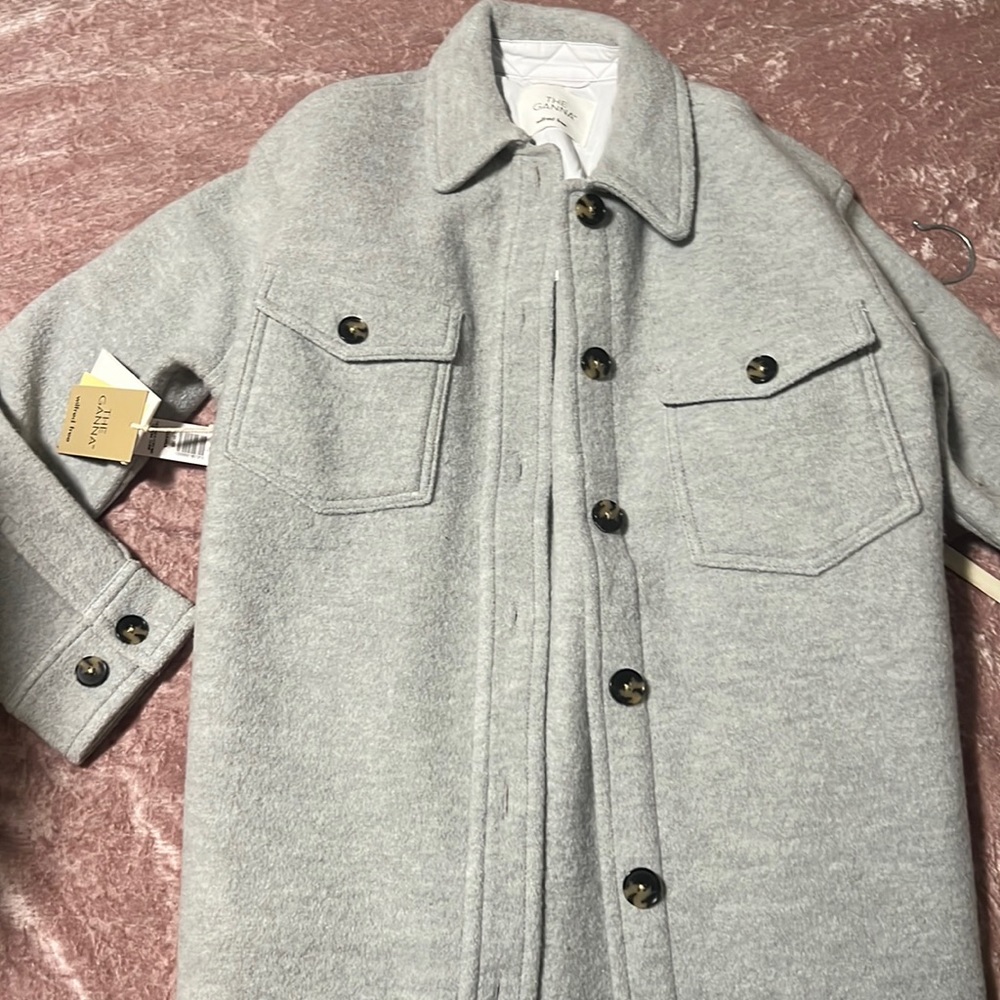 Aritzia Heather chrome Ganna jacket